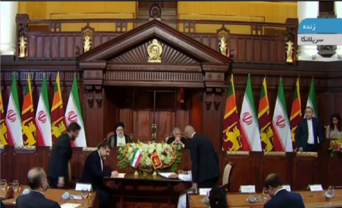 امضای ۵ سند همکاری مشترک بین مقامات ایران و سریلانکا   جزییات